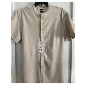 Zara mens casual button down, size large